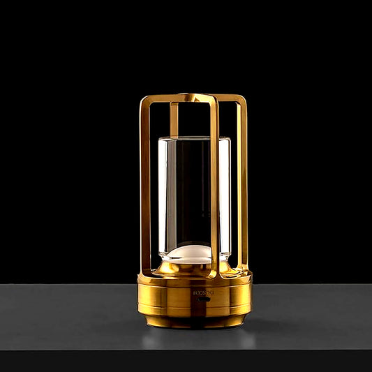 12974 Crystal Lantern Lamp Crystal Lantern Table Lamp 3 Colors Rechargeable Cordless Led Lights For Restaurant Bedroom Lights (1 Pc)